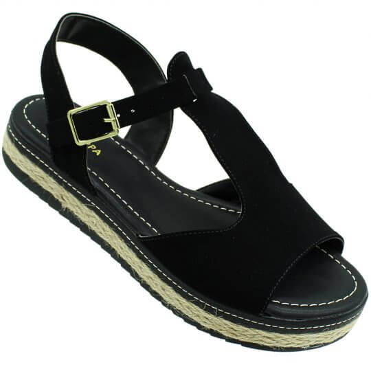 sandalia flatform via scarpa