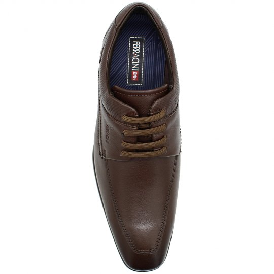 Sapato Social Ferracini Masculino React Float Com Cadarço