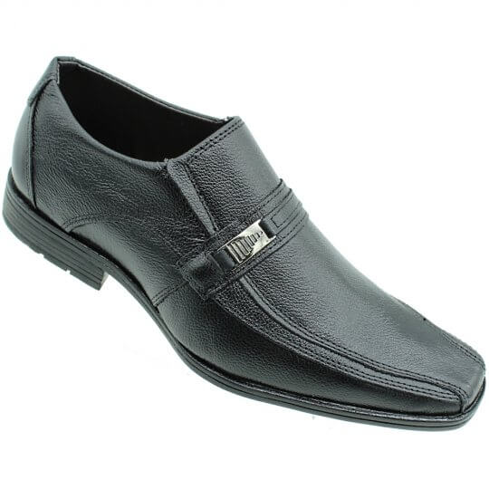 Sapato Social Parthenon Shoes Couro Masculino Preto