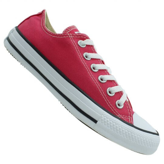 Tnis Converse All Star Chuck Taylor Feminino Carmim/Branco