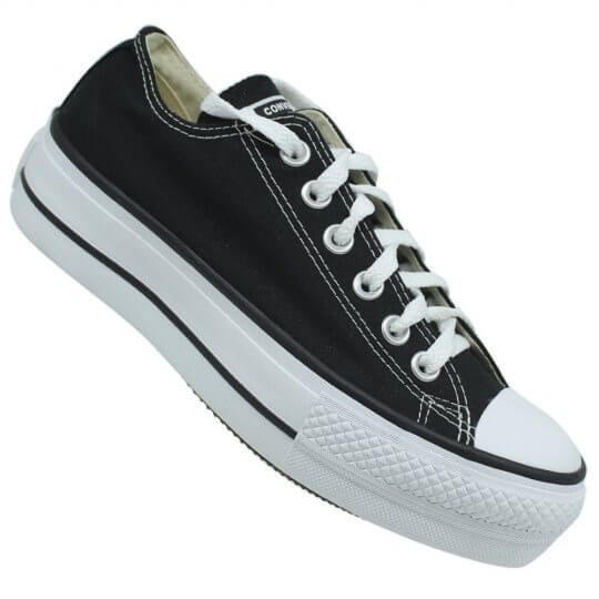 Tnis Converse All Star Chuck Taylor Platform Feminino Preto/Branco