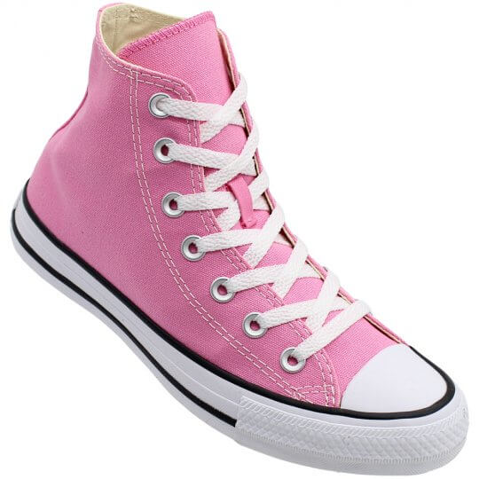 Tnis Converse All Star Chuck Taylor Cano Alto Unissex Rosa