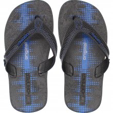 Imagem - Chinelo Infantil Danper Tradicional Masculino  Preto/Azul 