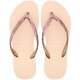 Chinelo de Dedo Havaianas Slim Glitter II Feminino  Rosa/Dourado