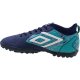 Chuteira Botinha Umbro Tocco II Society Masculina  Azul Marinho/Branco 3