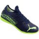 Chuteira Futsal Puma Future Z 4.4 Futebol Indoor Masculina Azul Marinho/Verde