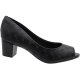 Sapato Beira Rio Scarpin Peep Toe Napa Pontilhado Feminino Preto 2