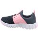Tnis Infantil Gibizinho Sport Feminino Grafite/Rosa 2