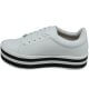 Tnis Vizzano Pelica Plataforma Feminino Branco 3