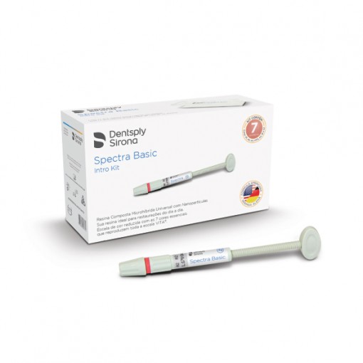 KIT RESINA COMPOSTA P/ RESTAURAÇÃO SPECTRA BASIC 7 CORES - DENTSPLY ...