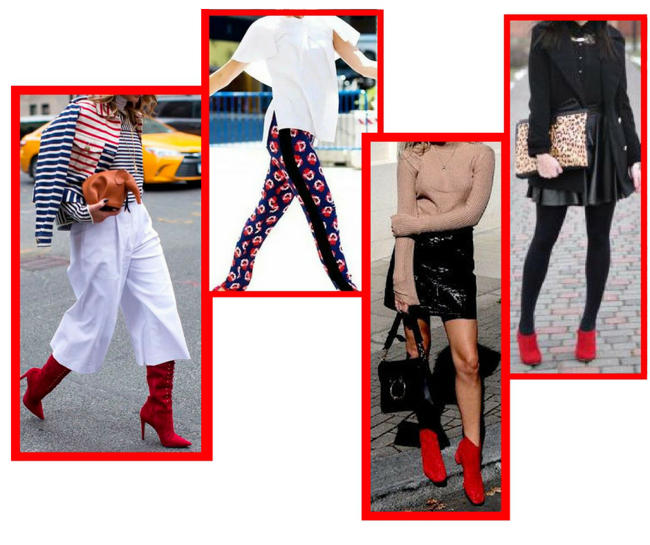 Cores e roupas que combinam com vermelho