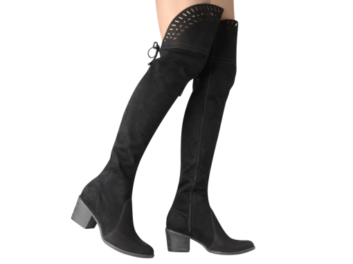 bota preta ate o joelho