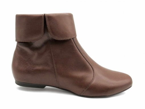 Couro Legítimo Bota Feminina Curta Bota Feminina Curta Couro Salto