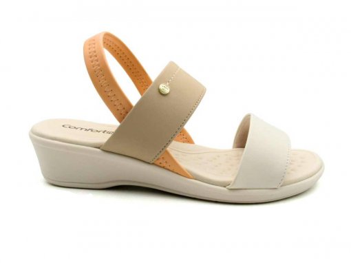 Anabela Feminina SandÃ¡lia Feminina Rasteira Comfortflex