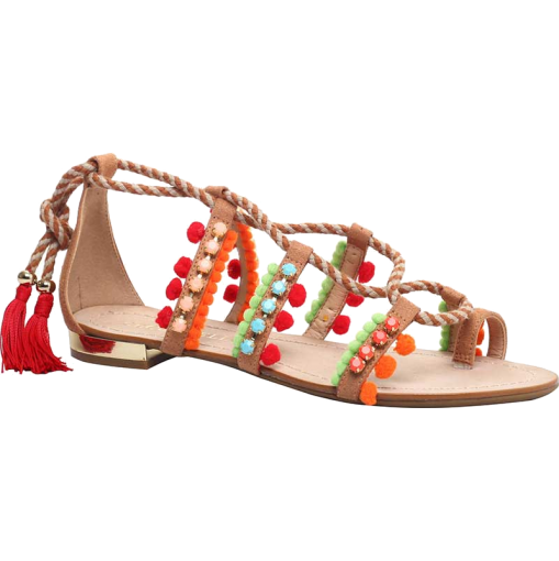 rasteirinha amarrada na perna