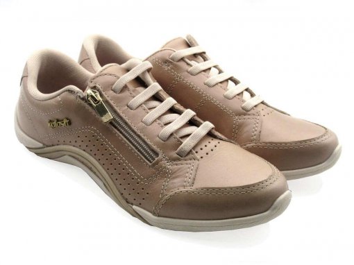 Couro Tenis Kolosh Feminino Com Velcro Tênis Kolosh Calce Fácil