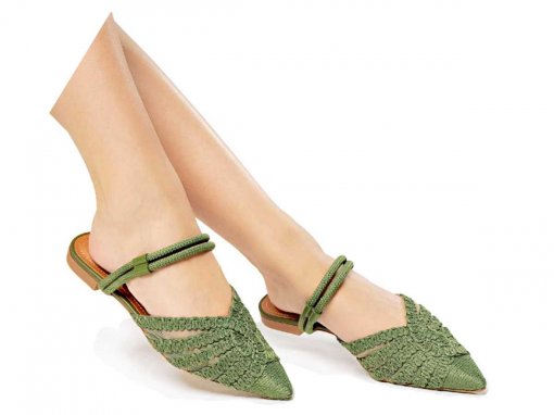 Mule Sapato Rasteiro Feminino Sapato Mule Infantil Molekinha Napa