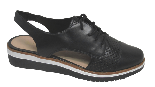 sapato flatform preto