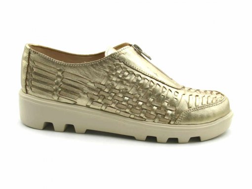 Sapatênis Feminino de Couro Rio de Luz 934 Dtalhe Calçados