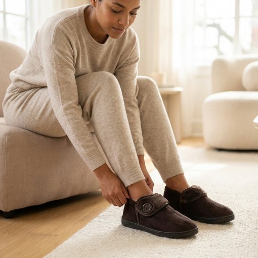 Sapato Pantufa Leffa 791 Para Casa de Quarto | Dtalhe Calçados