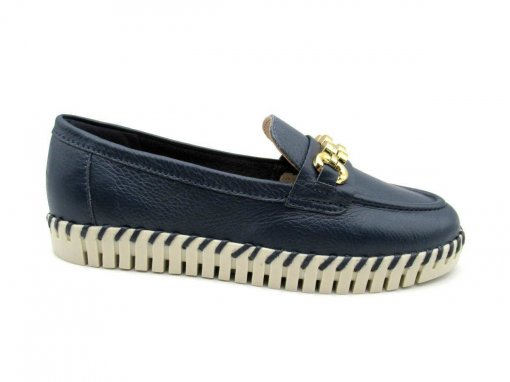 Sapato Mocassim Bottero Feminino Couro 369503 Dtalhe Calçados