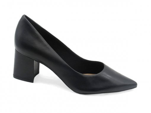 Scarpin Feminino Bottero de Couro 354901 Salto Bloco Dtalhe