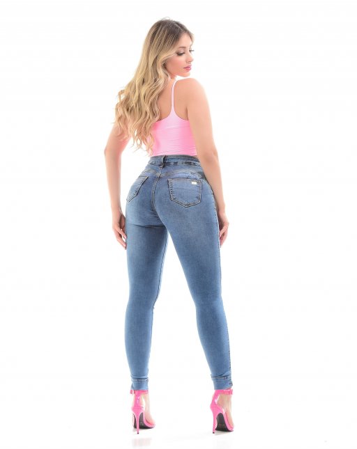 salsa calças cintura subida