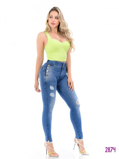 calça jeans cintura alta levanta bumbum