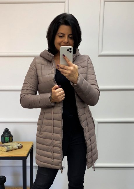 casaco de nylon feminino forrado