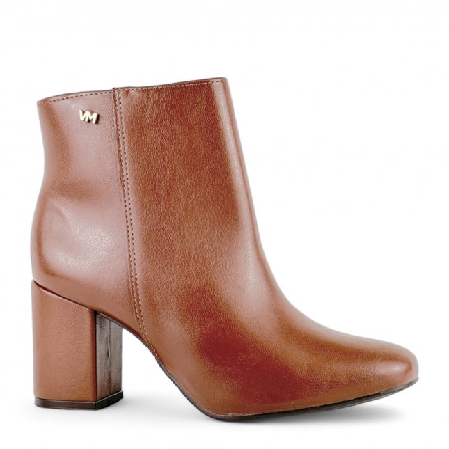 Bota Curta Salto Alto Casual Via Marte Feminina - Main Image