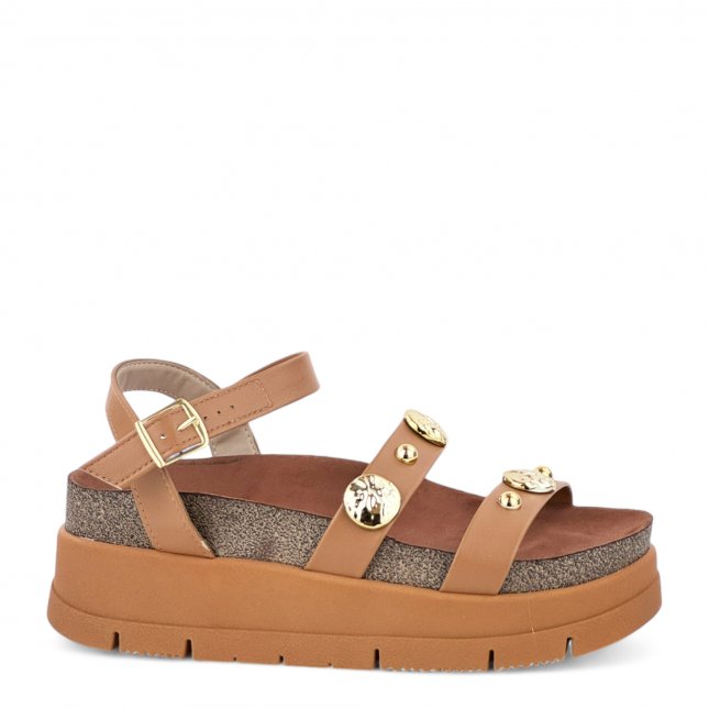 Sandália Moleca SandÃ¡lia Flatform Moleca Sandália Plataforma Alta