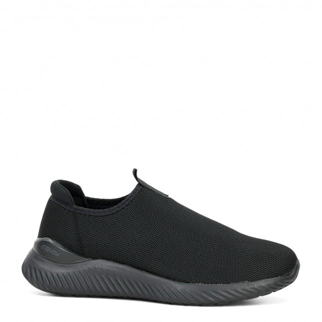 Tenis Esportivo Tenis Active Preto Tênis Jogging Slip On Calce