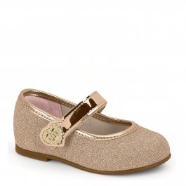 Sapato Boneca Infantil Feminina Molekinha Ouro Ros