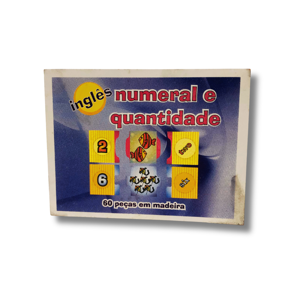 NUMERAL E QUANTIDADE INGLES 60PC MAD.