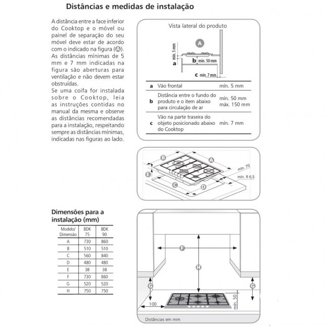 Cooktop a Gás Brastemp Gourmand 5 Queimadores Inox 90 cm 220V BDK90DRBNA