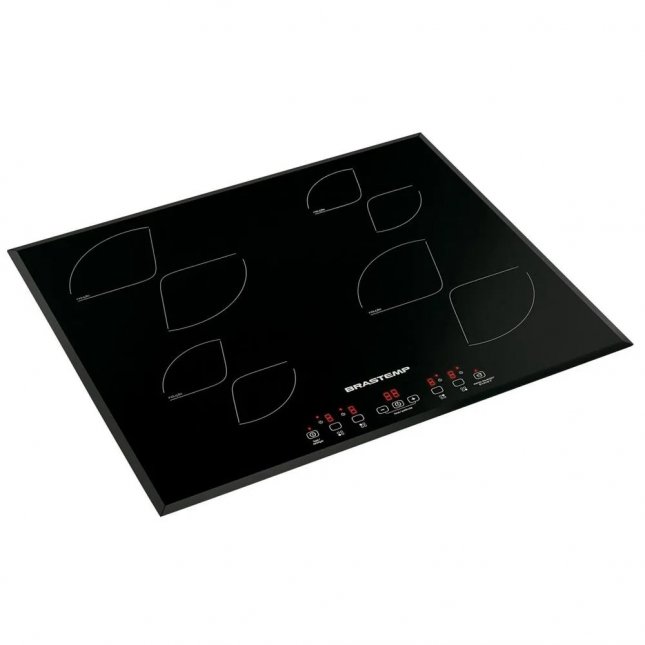 Cooktop Elétrico Brastemp de Indução 4 Queimadores Vitrocerâmico 220V
