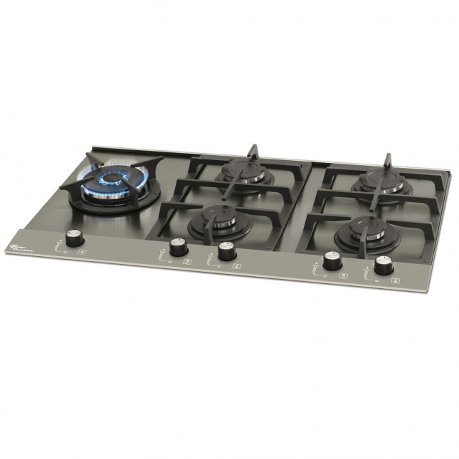 Cooktop Fischer 5Q Platinium Prime Escovado Bivolt 1978451515