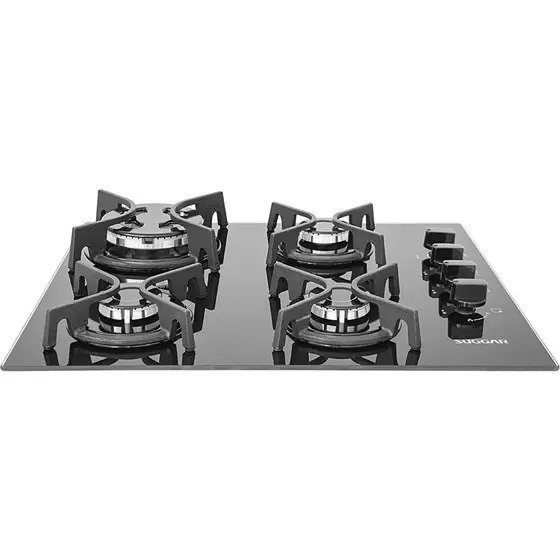 Cooktop Suggar 4 Bocas Trich Ferro Fundido Vidro Preto Bivolt FG4404FVP