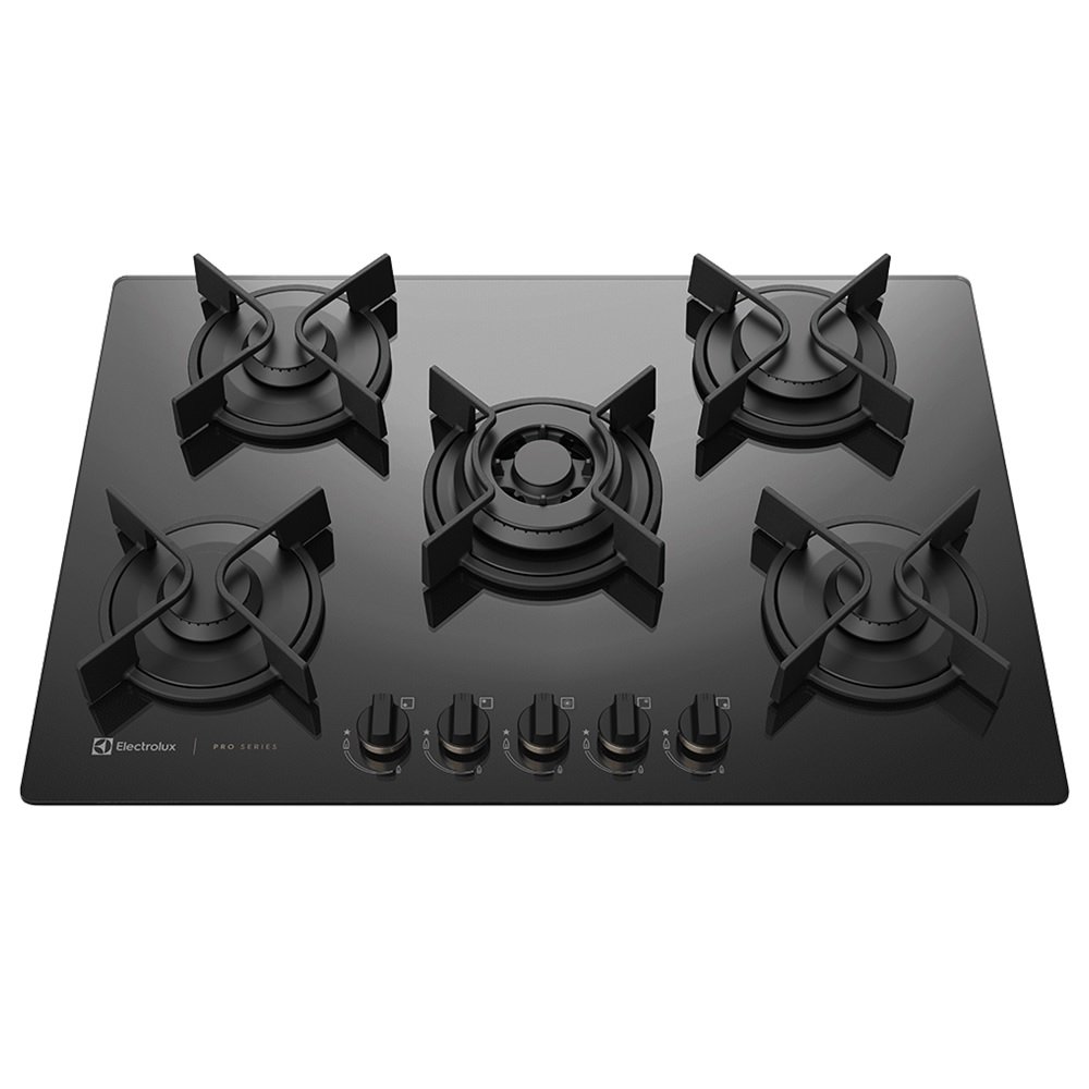 Cooktop à Gás Electrolux Pro Series GV75P 5 Queimadores Preto Bivolt
