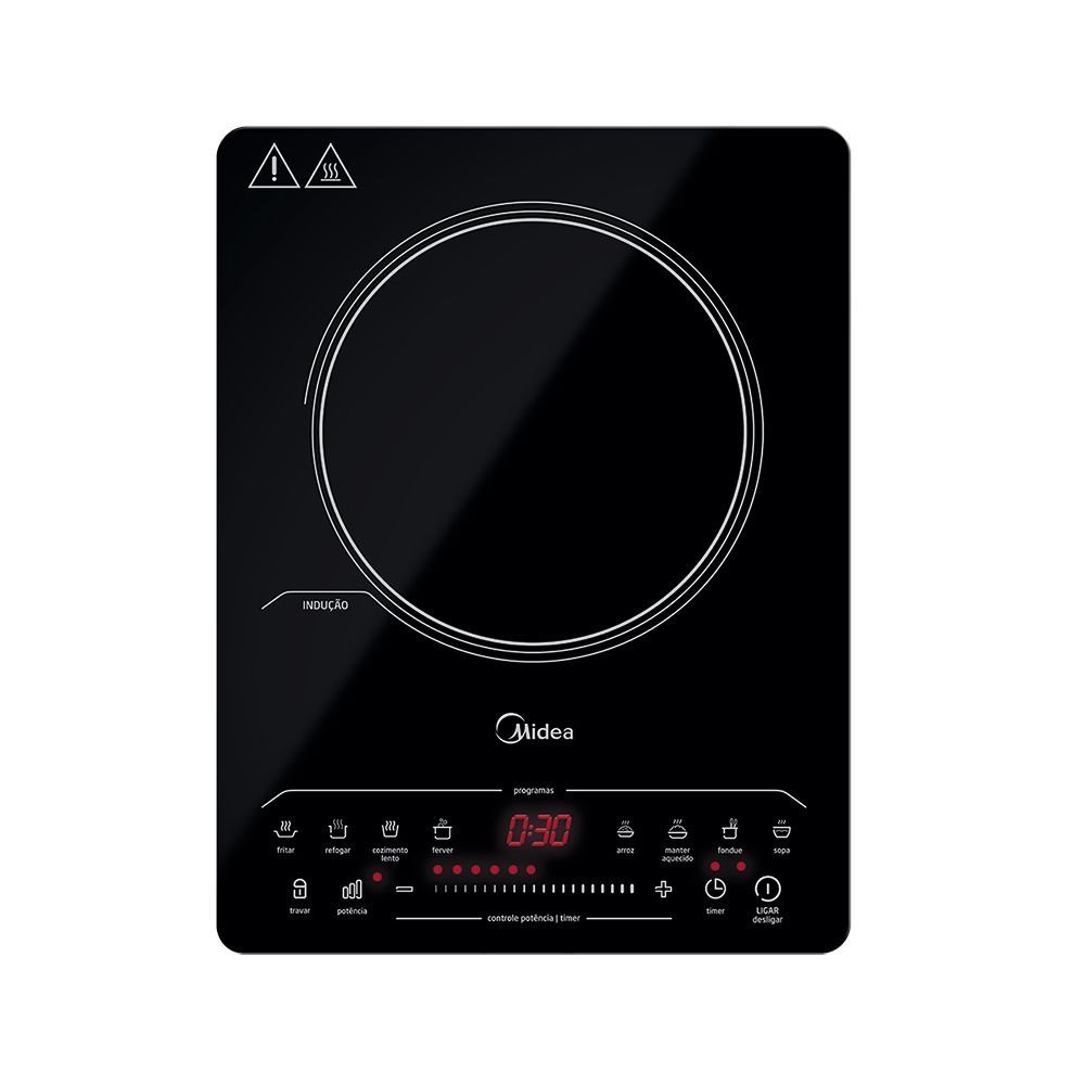 Cooktop de Indução Midea 1 boca portátil 220V CYAD12