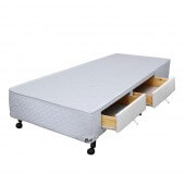 Imagem do produto - Box Castor SI Poli Branco 2 Gavetas