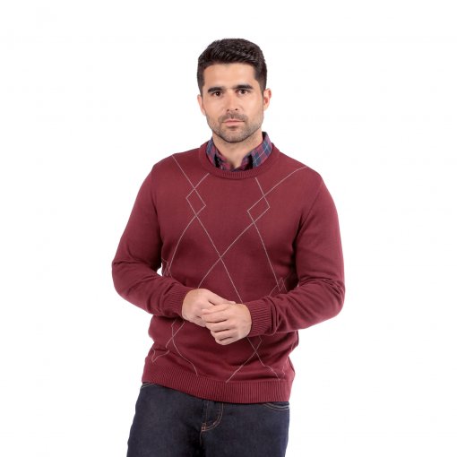 sueter bordo masculino