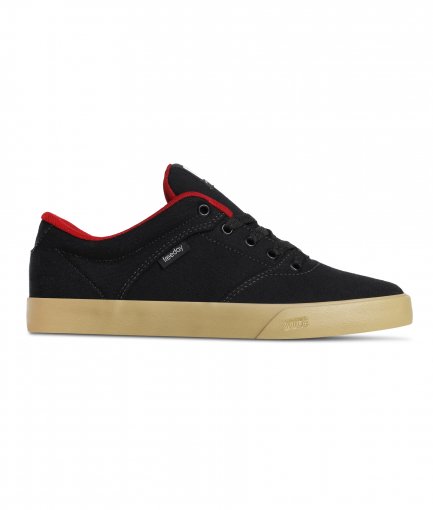 Tenis Freeday Flip Vulc Preto/Vermelho/Natural