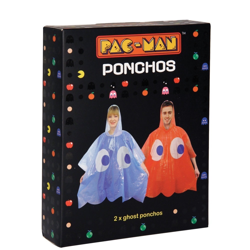 Set com 2 Capas de Chuva Pac-Man - Estilo Poncho