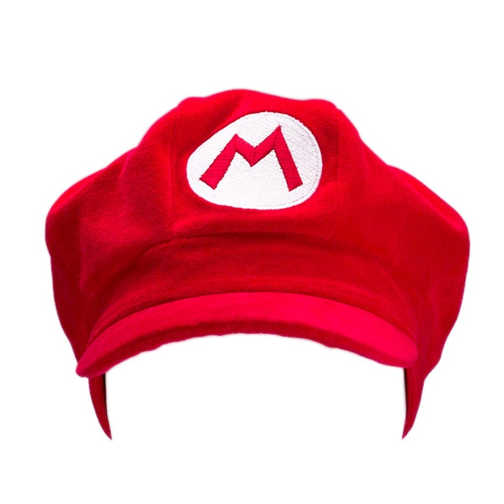 Chapéu de Pelúcia Mario Bros - Vermelho