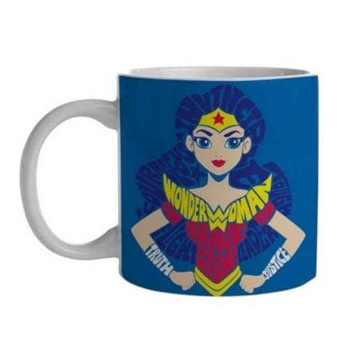 Caneca Mulher-Maravilha / Wonder Woman Azul - DC Comics