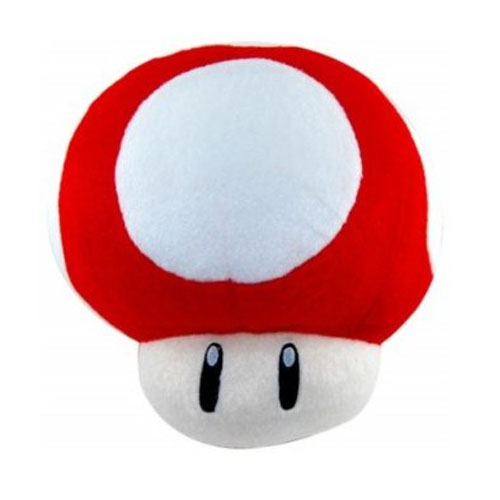 Cogumelo Vermelho - Pelúcia Mario Bros