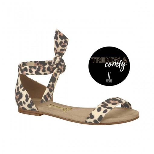 Vizzano Sandalia Rasteirinha com laço Vizzano 6235.297 - Calcados Santa Rita