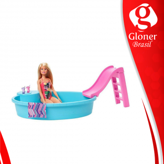 Barbie Piscina Chique Boneca Mattel Ghl91