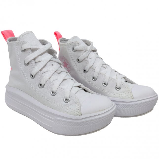 Tênis Converse Chuck Taylor All Star Infantil De Couro Branco